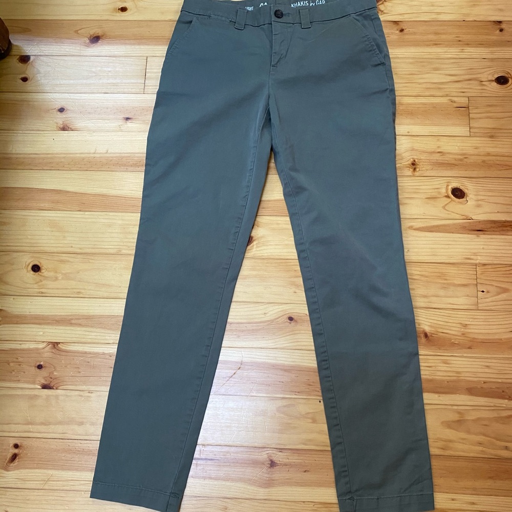 Broken-In Straight Khakis by Gap